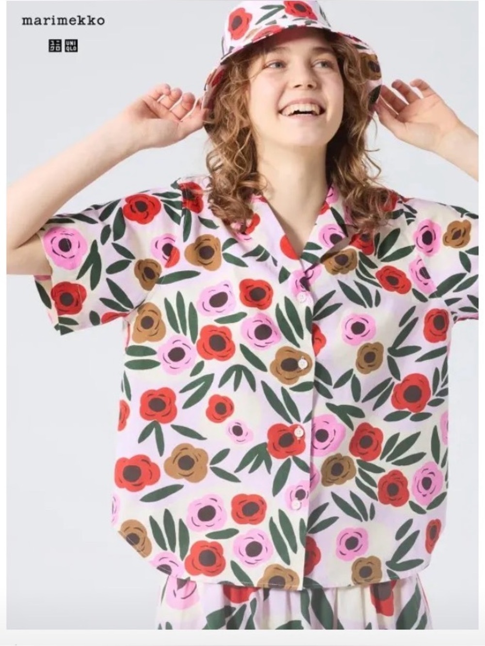 Marimekko x Uniqlo Avant Garde Flower Burst Button down L